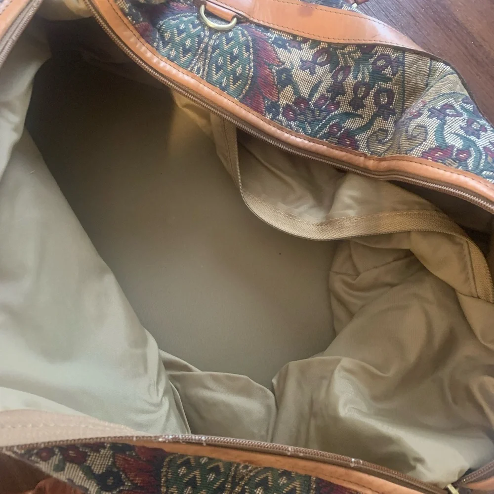 Very Rare Vintage Hartman “FLAME” Tapestry Weekender/duffle Bag - Picture 3 of 9